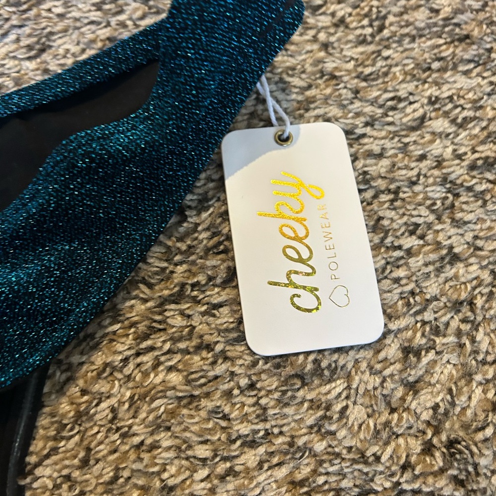 Cheeky Polewear Bikini Cut Bottom in Peacock - Picture 3 of 4